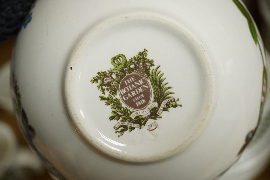 A quantity of Portmeirion tableware to include oval dishes, cups, saucers and dinner plates. Condition - mostly fair, some cracks